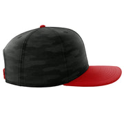 New Era NE407 Flag Scarlet / Black Camo Right Ear