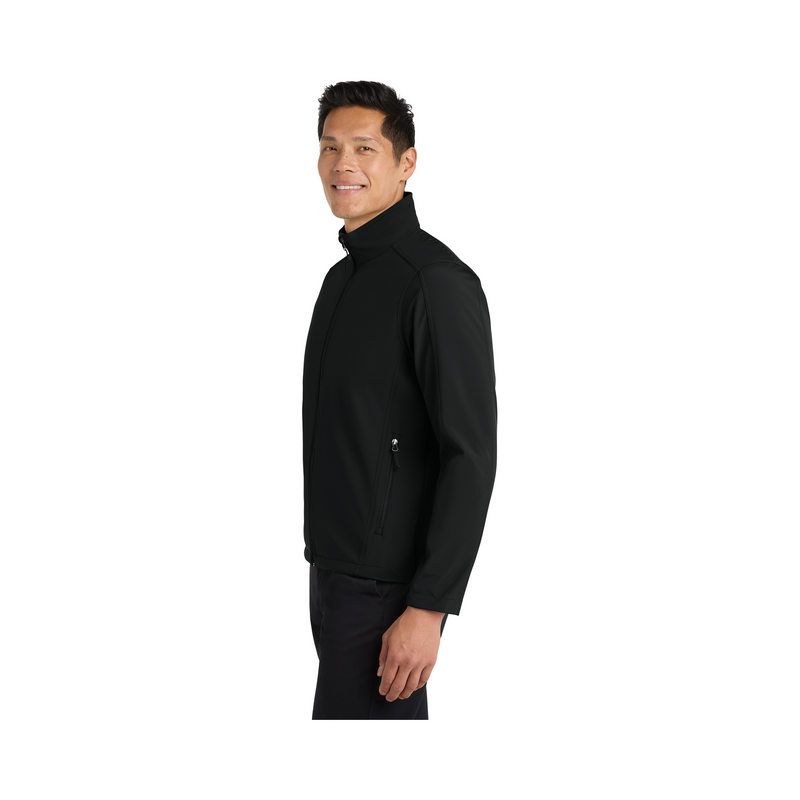 Port Authority Core Soft Shell Jacket J317 - Black - Model Left
