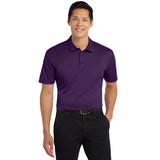 Port Authority® Silk Touch™ Performance Polo - K540 - Bright Purple - Model Front