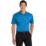 Port Authority® Silk Touch™ Performance Polo - K540 - Brilliant Blue - Model Front