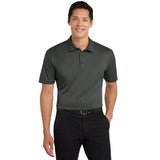 Port Authority® Silk Touch™ Performance Polo - K540 - Steel Grey - Model Front