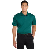 Port Authority® Silk Touch™ Performance Polo - K540 - Teal Green - Model Front