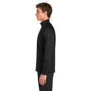 Sport-Tek® Sport-Wick® Fleece 1/4-Zip Pullover - Black / Silver - Model Left