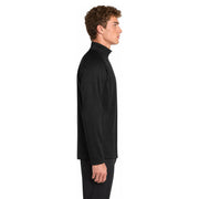 Sport-Tek® Sport-Wick® Fleece 1/4-Zip Pullover - Black / Silver - Model Right