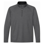 Sport-Tek® Sport-Wick® Fleece 1/4-Zip Pullover - Dark Smoke Grey / Black - Flat Front