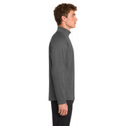 Sport-Tek® Sport-Wick® Fleece 1/4-Zip Pullover - Dark Smoke Grey / Black - Model Right