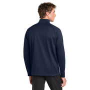 Sport-Tek® Sport-Wick® Fleece 1/4-Zip Pullover - Navy / Silver - Model Back