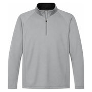 Sport-Tek® Sport-Wick® Fleece 1/4-Zip Pullover - Silver / Black - Flat Front