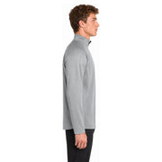 Sport-Tek® Sport-Wick® Fleece 1/4-Zip Pullover - Silver / Black - Model Right