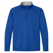 Sport-Tek® Sport-Wick® Fleece 1/4-Zip Pullover - True Royal / Silver - Flat Front