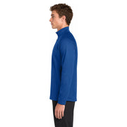 Sport-Tek® Sport-Wick® Fleece 1/4-Zip Pullover - True Royal / Silver - Model Left