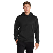Sport-Tek® Sport-Wick® Fleece Hooded Pullover - Black - Model Front