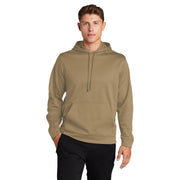 Sport-Tek® Sport-Wick® Fleece Hooded Pullover - Coyote Brown - Model Front
