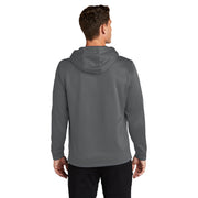 Sport-Tek® Sport-Wick® Fleece Hooded Pullover - Dark Smoke Grey - Model Back