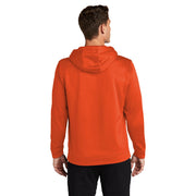 Sport-Tek® Sport-Wick® Fleece Hooded Pullover - Deep Orange - Model Back