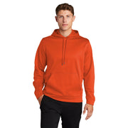 Sport-Tek® Sport-Wick® Fleece Hooded Pullover - Deep Orange - Model Front