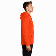 Sport-Tek® Sport-Wick® Fleece Hooded Pullover - Deep Orange - Model Right