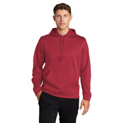 Sport-Tek® Sport-Wick® Fleece Hooded Pullover - Deep Red - Model Front