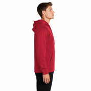 Sport-Tek® Sport-Wick® Fleece Hooded Pullover - Deep Red - Model Right