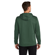 Sport-Tek® Sport-Wick® Fleece Hooded Pullover - Forest Green - Model Back