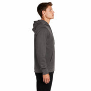 Sport-Tek® Sport-Wick® Fleece Hooded Pullover - Iron Grey - Model Right
