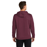 Sport-Tek® Sport-Wick® Fleece Hooded Pullover - Maroon - Model Back