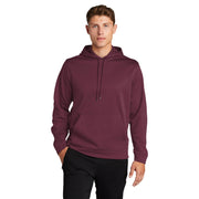 Sport-Tek® Sport-Wick® Fleece Hooded Pullover - Maroon - Model Front