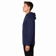 Sport-Tek® Sport-Wick® Fleece Hooded Pullover - Navy - Model Left