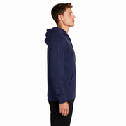 Sport-Tek® Sport-Wick® Fleece Hooded Pullover - Navy - Model Right