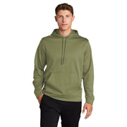 Sport-Tek® Sport-Wick® Fleece Hooded Pullover - Olive Drab Green - Model Front