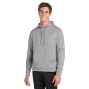 Sport-Tek® Sport-Wick® Fleece Hooded Pullover - Silver - Model Front