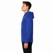 Sport-Tek® Sport-Wick® Fleece Hooded Pullover - True Royal - Model Left