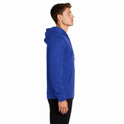 Sport-Tek® Sport-Wick® Fleece Hooded Pullover - True Royal - Model Right