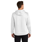 Sport-Tek® Sport-Wick® Fleece Hooded Pullover - White - Model Back
