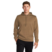 Sport-Tek® Sport-Wick® Fleece Hooded Pullover - Woodland Brown - Model Front