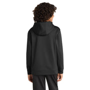 Sport-Tek® Youth Sport-Wick® Fleece Hooded Pullover - Black - Model Back