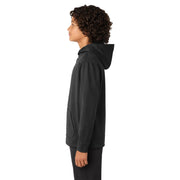 Sport-Tek® Youth Sport-Wick® Fleece Hooded Pullover - Black - Model Left