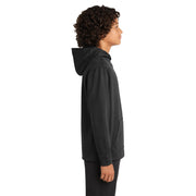 Sport-Tek® Youth Sport-Wick® Fleece Hooded Pullover - Black - Model Right