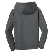 Sport-Tek® Youth Sport-Wick® Fleece Hooded Pullover - Dark Smoke Grey - Flat Back