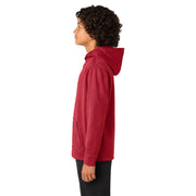 Sport-Tek® Youth Sport-Wick® Fleece Hooded Pullover - Deep Red - Model Left