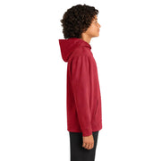 Sport-Tek® Youth Sport-Wick® Fleece Hooded Pullover - Deep Red - Model Right