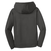 Sport-Tek® Youth Sport-Wick® Fleece Hooded Pullover - Iron Grey - Flat Back