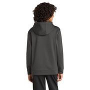 Sport-Tek® Youth Sport-Wick® Fleece Hooded Pullover - Iron Grey - Model Back