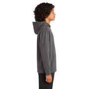 Sport-Tek® Youth Sport-Wick® Fleece Hooded Pullover - Iron Grey - Model Right