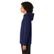 Sport-Tek® Youth Sport-Wick® Fleece Hooded Pullover - Navy - Model Left