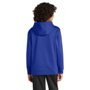 Sport-Tek® Youth Sport-Wick® Fleece Hooded Pullover - True Royal - Model Back
