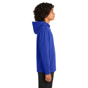 Sport-Tek® Youth Sport-Wick® Fleece Hooded Pullover - True Royal - Model Right