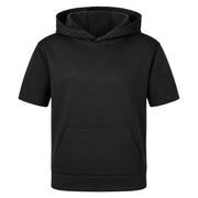 Sport-Tek® Youth Sport-Wick® Fleece Short Sleeve Hooded Pullover