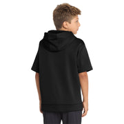 Sport-Tek® Youth Sport-Wick® Fleece Short Sleeve Hooded Pullover