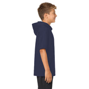 Sport-Tek® Youth Sport-Wick® Fleece Short Sleeve Hooded Pullover